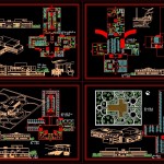 تصویر اتوکد بیمارستان 50 تخت خوابه