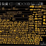 دانلود مبلمان ماشین اتوکد