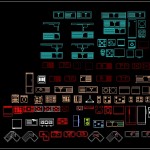 دانلود مبلمان آشپزخانه اتوکد