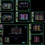 دانلود پلان آپارتمان 3 طبقه-9واحده