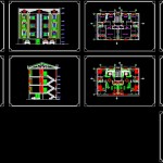 دانلود پروژه آپارتمان 3 طبقه-6 واحده